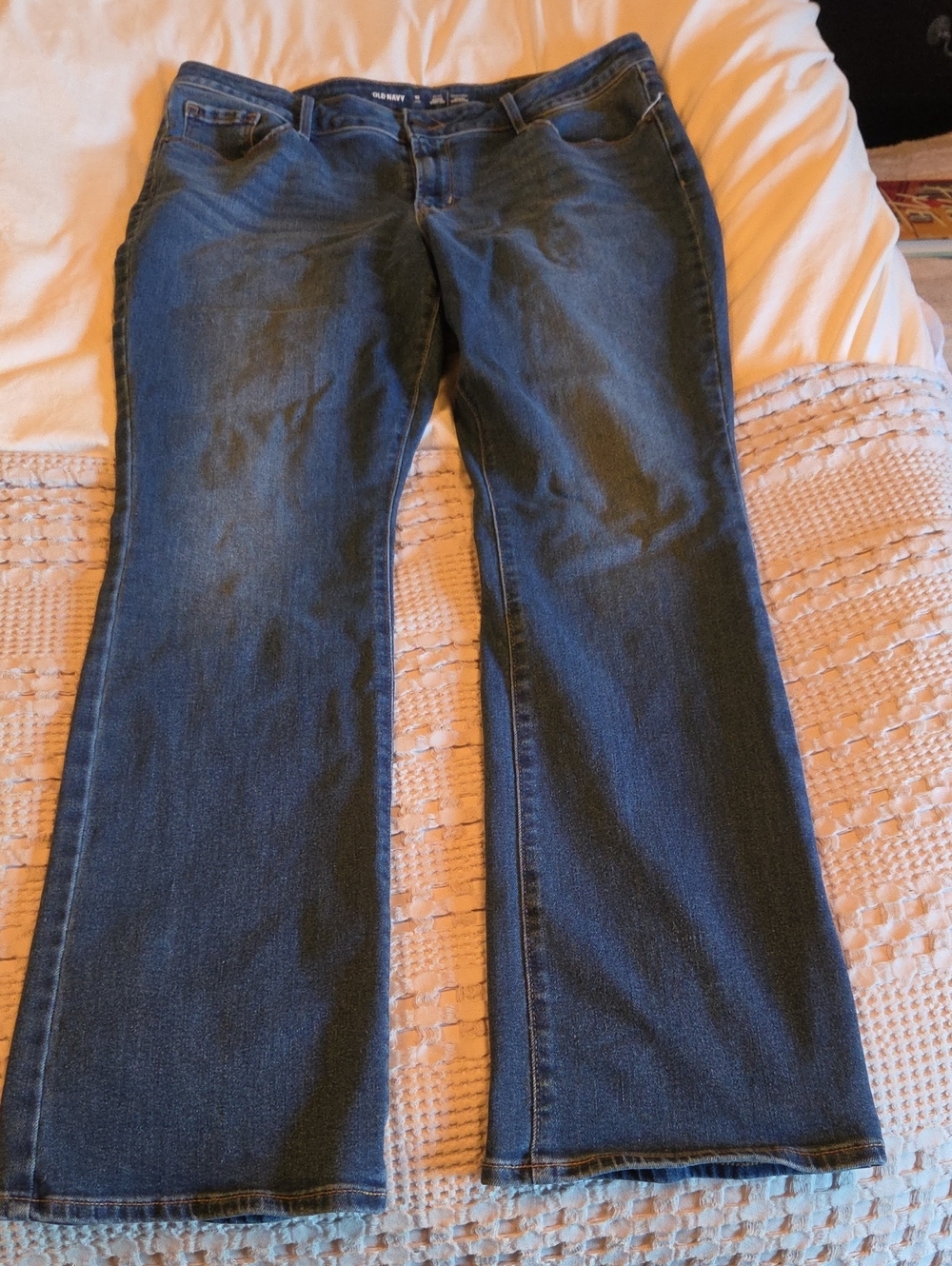 Old Navy Women's Dark Blue Flare Jeans